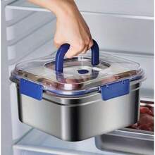 Multifunctional Stainless Steel Square Tray - Commercial Kitchen/Baking/Meal Preparation Tray Thickened Stainless Steel Square Plate - Rust And Corrosion Prevention, Essential For Catering Industry Stainless Steel Square Plate For Baking - Suitable For Oven/Refrigerator/Storage Dining Stainless Steel Square Plate 4-Piece Set - Efficient Combination Of Preparing/Setting/ServingHome Decor, Party Storage, Christmas Storage, New Year Storage