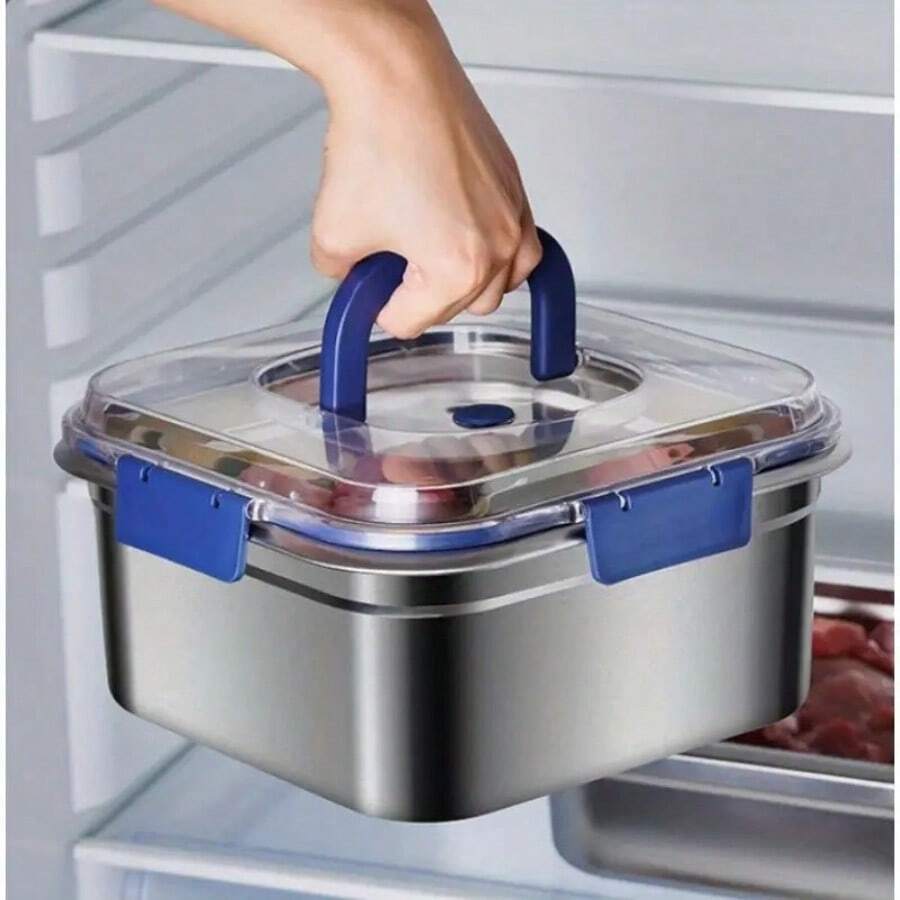 Multifunctional Stainless Steel Square Tray - Commercial Kitchen/Baking/Meal Preparation Tray Thickened Stainless Steel Square Plate - Rust And Corrosion Prevention, Essential For Catering Industry Stainless Steel Square Plate For Baking - Suitable For Oven/Refrigerator/Storage Dining Stainless Steel Square Plate 4-Piece Set - Efficient Combination Of Preparing/Setting/ServingHome Decor, Party Storage, Christmas Storage, New Year Storage