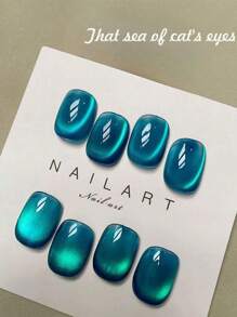 SHANGFEIYA 10ml Auroras Blue Cat Magnetic Gel Nail Polish For Summer Nails Jelly Glass Water Light Varnis Semi Permanent Gel Nails
