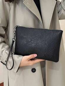 Men's Fashion Stylish Casual Litchi Grain Clutch Bag Phone Bag