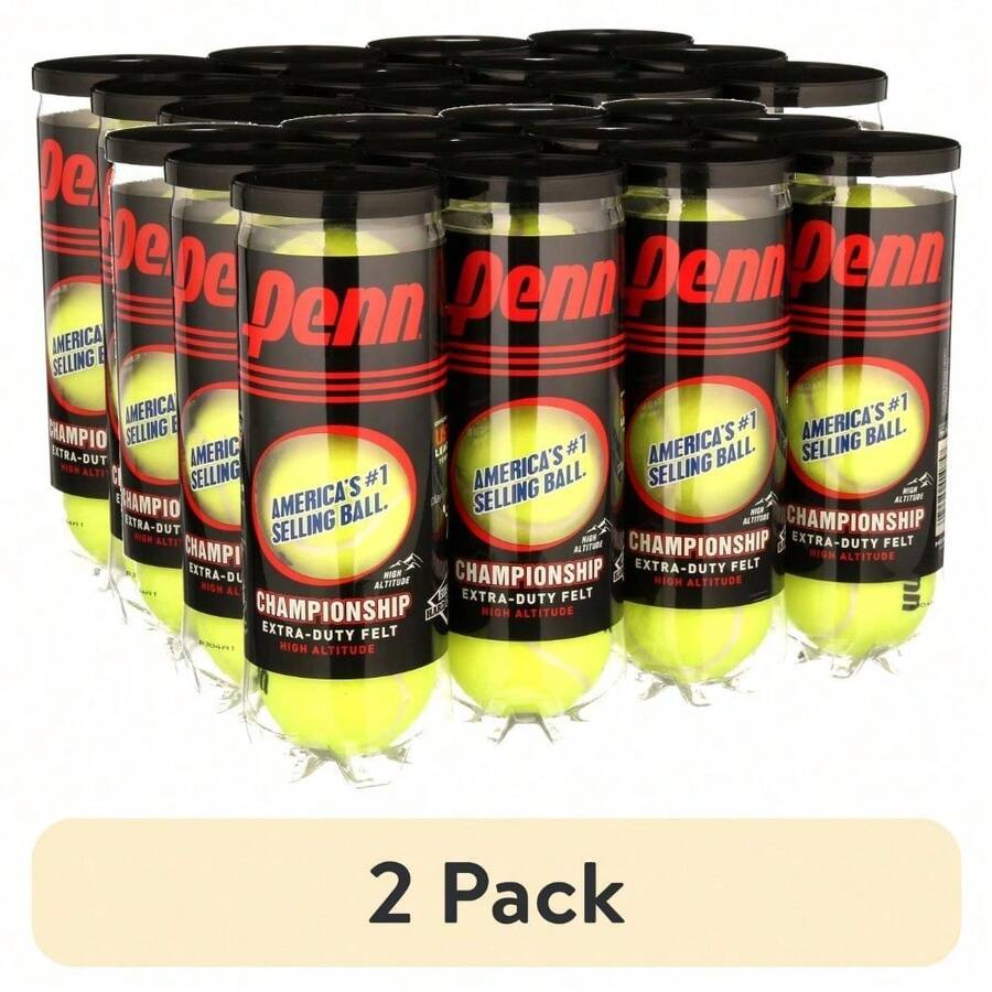 Penn Championship Extra-Duty High-Altitude Tennis Balls (12 Cans, 36 Balls) - White - View 1