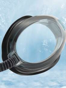 A Pair Of Waterproof And Anti Fog Swimming Goggles, Essential For Practical Training, With Simple Colors And Complimentary Earplugs, Suitable For Children And Teenagers To Wear