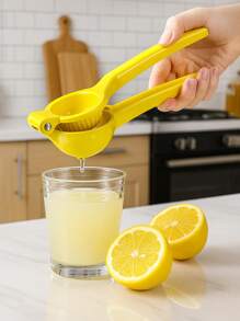 1pc Portable  Aluminum Multifunctional Citrus Juicer - Efficient Manual Lemon Squeezer With Easy-Squeeze Design, Anti-Slip Handle, Effortless Citrus Press, No Electricity Needed, And Space-Saving Kitchen Storage - Essential Kitchen Gadgets For Fresh Juice Lovers