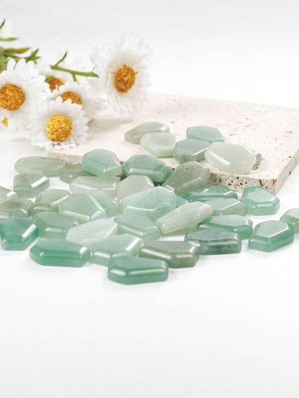 6/10 PCS Carved Coffin Shaped Stones, Natural Mini Crystal Coffin Gemstone Sculpture Crafts For Healing/Home Garden Decor/Meditation