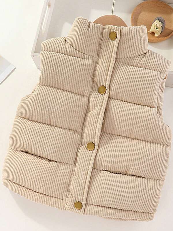 Chaleco de invierno y otoño para niños pequeños, ropa sin mangas, chaquetas abrigadas de moda para niños y niñas