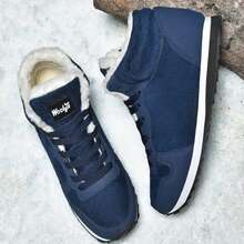 The New High-Top Thick-Soled Ultra-Light And Warm Women's Outdoor Snow Boots PU Large-Size Men's Boots (Size 35-48), Can Be Used In Indoor Home And Office Scenes, And Is Also Suitable For Outdoor Sports, Hiking, Off-Road, Outdoor Adventure, Camping And Other Activities; Short Boots, Ankle Boots And Mid-Tube Boots Are Thickened With Velvet, With Anti-Slip And Wear Resistance, And Are Black Snow Boots