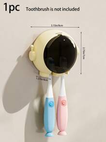 1 Pack Cute Astronaut Toothbrush Holder, Toothbrush & Toothpaste Holders,Astronaut Shape, No Drilling, Bathroom Wall-Mounted Toothbrush Storage Rack For Home, Hotel, Dormitory Back To School