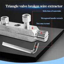 1/2-3/4 Inch Adjustable Angle Faucet Valve Disassembly Tool - Steel Pipe & Screw Remover, Blue Soft Grip Handle, Plumbing Maintenance Kit - Multicolor - View 4