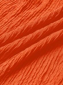 BIUBIU Plus Size Women's Solid Color Sexy Backless Deep V-Neck Ruffle Hem Formal Evening Gown, Suitable For Vacation And Formal Occasions - Burnt Orange - View 7