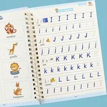 1 本 16 页 Sank 英文字母凹字帖，英文书法字母练习，字体学习和书写英文练习册，学校用品，返校