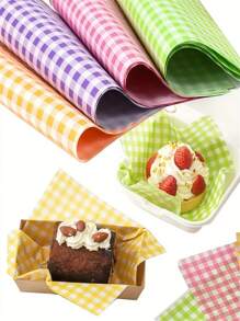 500pcs Brown Square Grease-Proof Paper, Kitchen Absorbent Oil Paper, Fermentation Oil Paper, Burger Paper Packaging, French Fries, Oil Absorption Paper, Anti-Oil Pad Paper, Newspaper Blotting Paper, French Fries, Hamburger, Fried Chicken, Bread Baking Tray Oil Paper, Barbecue Degreasing Paper, Commercial Baking Kitchen Oil Paper, Air Fryer Baking Hamburger Paper Pad, Absorbent Film, Household Kitchen Supplies