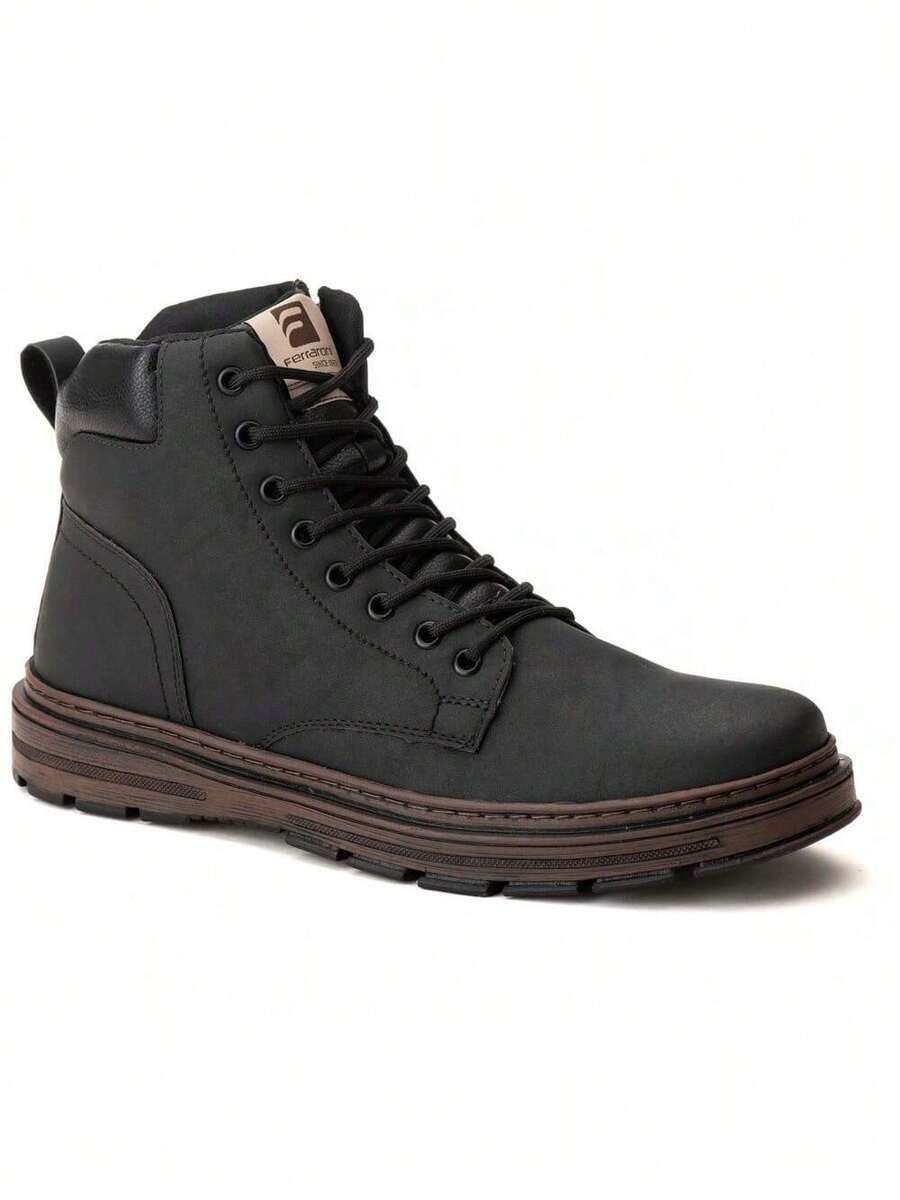 Men's Combat Boots For Men In Style New Release - màu đen - Xem 1