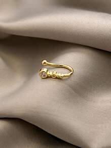 1 peça piercing falso feminino, argola de nariz, septo, sem piercing, clipe de nariz, rock, hiphoop, aço inoxidável, moda punk, joia corporal