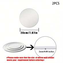 1/2/4/5/8/12/20 piezas Panel de espejo acrílico redondo de 2 mm para mesas, bandejas centrales sin marco para bodas, cumpleaños, aniversarios, Navidad y decoraciones festivas - No se requiere electricidad, espejos decorativos para mesas