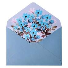 6pcs Elegant Floral Pattern Envelopes, Floral Design Suitable For Love Letters, Wedding Invitations, Invitation Cards, Love Letter Envelopes Back To School - Multicolor - View 11