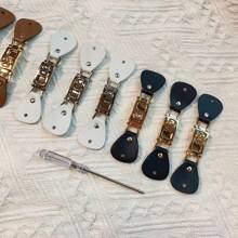 Buckle Hardware Clasp For DIY Handcraft Bag Closure, Fabric Weaving Accessories, High-Quality Metal & PU Material, Versatile Design