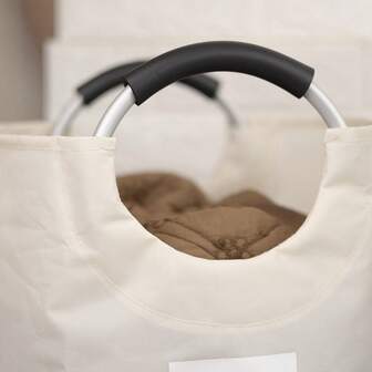 82L Large Laundry Basket Waterproof Laundry Baskets Dirty Clothes Hamper For Laundry Bathroom Collapsible With Foam Protected Handles