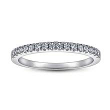 925 Sterling Silver Fine Single Ring For Women CZ Cubic Zirconia 3 Row Wide Wedding Bands For Her Fine Jewelry Gifts