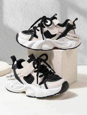 2024 Spring New Fashionable Kids Chunky Sneakers, Boys Sports Shoes & Girls Breathable Mesh Running Shoes