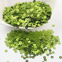 6000 件 3 毫米彩虹亮片圆形刺绣亮片，适用于工艺品缝纫婚礼装饰礼服发夹鞋饰品 DIY 手工配件 20 克 - 彩色 - 查看 24
