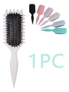 卷发梳，气垫防毛躁梳，抚平毛躁，增强卷发清晰度，不再飞散，非常适合卷发，家庭和旅行使用，发刷，梳子，美发工具，理发沙龙美容旅行必备品、返校、旅行度假必备品、女士发饰 - 彩色 - 查看 16