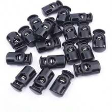 20/30/40/50/100 Stück Einzelloch Kunststoff Kordelstopper, elastische Schnürsenkel Stopper, Kordelstopper Schnallen, elastische Kordel Handschuh Stopper, Kapuzen Clips