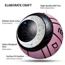 1pc New Molten BD3100 Series Basketball Professional Size 5 Size 6 Size 7 PU Basketball Blue Pink Training Balls For Indoor/Outdoor Wear-Resistant And Anti-Slip Bright Colors Design Durable Goal Perfect Gifts For Women Men Teenagers Competition Matches Team Sports And School Games, Textured Basketball - Multicolor - View 4