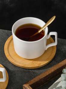 1 Juego de Tazas de Café - 4 Tazas, 4 Platillos, 4 Cucharas con Soporte de Metal / 1 Juego de Tazas de Café - 1 Taza, 1 Platillo, 1 Cuchara, Capacidad ≈ 250ml, Material Cerámico, Disponible en Blanco/Negro/Verde, Taza de Café para Cappuccino Latte Art, Taza de Té, Apta para Té, Café, Cereales, Chocolate Caliente, Incluye Cuchara y Bandeja de Madera, Juego de Tazas de Café, Juego de Tazas de Cerámica, Ideal para Restaurantes, Cafeterías, Hogar y Oficina, Gran Regalo para Familia, Amigos y Seres Queridos.