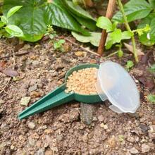 2 pièces distributeur de graines portable, facile à utiliser, convenant à toutes les graines avec un semoir manuel, idéal pour les outils de jardinage et d'entretien de la pelouse, distributeur de graines sur demande