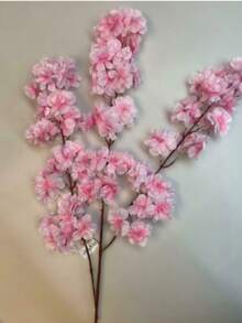 100cm Artificial Branch Cherry Blossom Fake Silk Flower Tree Party Home Decor AT - Pink - View 2