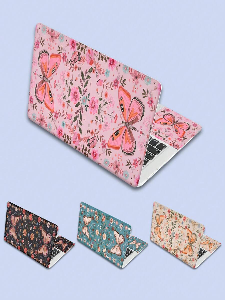 A Set Of 15-Inch Laptop Skin With Cute Butterfly Pattern For Laptops, MacBooks, - Multicolor - View 1