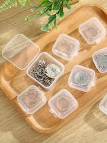 2PCS/3PCS/5PCS/10PCS/20PCS30/PCSMini Plastic Storage Box, Clear Jewelry Storage Box, Portable Earplug Pill Storage Case, Jewelry Beads Container With Lid, Multipurpose Organizer For Hardware Small Craft Gadgets - View 8