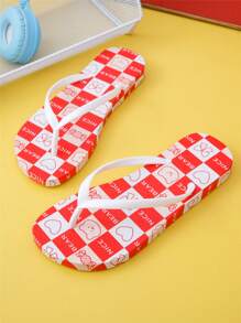 Beach Cartoon Outdoor Casual Comfortable Flip Flops, Summer