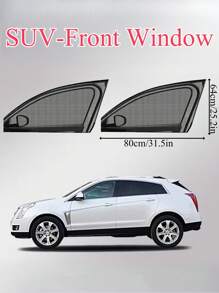 Parasol universal para autos y SUV, protección UV y anti-mosquitos de gasa elástica para ventanas, parasol para ventanas laterales delanteras y traseras, nuevo accesorio protector de malla