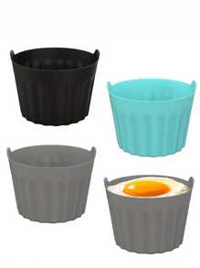1/3/6pcs Air Fryer Baking Cups, Muffin Cups Baking Cake Mold, Scones Cup Baking Cake Mold, Tart Mold, Kitchen Accessories, Baking Tools, Homemade Products