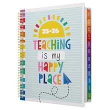 1pc Teacher Planner 2025-2026 A4 Lesson Plan Book With Colourful Tabs, Academic July 2025 To June 2026, Weekly And Monthly