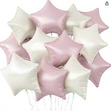18 Inch Giant Star Foil Balloons - Shiny Metallic Party Decorations For Birthday/Wedding, Festive Backdrop Photo Props, Bulk Pack Celebration Supplies