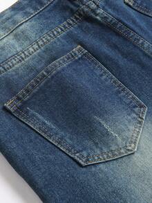 Jeans a gamba dritta con vestibilità rilassata e tasche laterali blu, stile retrò, design per adolescenti e giovani di stile europeo e americano