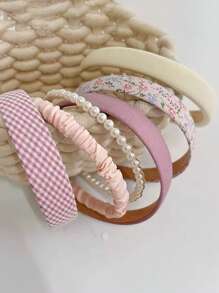 Mehrfarbiges, schickes und elegantes Haarband, koreanischer Stil Haarreif Haarzubehör, geeignet für den täglichen Gebrauch, Strandurlaub, Feiertags-Geschenke, Sommerurlaub, Strandaccessoires, Haarzubehör, Diadema, Haarreif