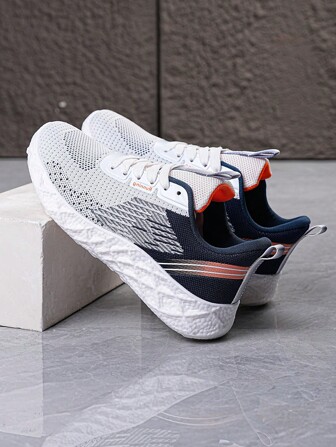 Casual Sneakers, Fashion, Comfortable, Breathable Fabric Upper, Lightweight, Suitable For All Seasons, 2025 New Design Casual Sports Shoes