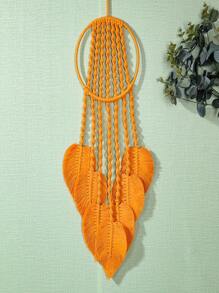 1pc Hand-Woven Colorful Leaf Wall Hanging Decor, Simplistic Nordic Style, Bohemian Bedroom/Living Room Boho Tapestry, Mother's Day Gift