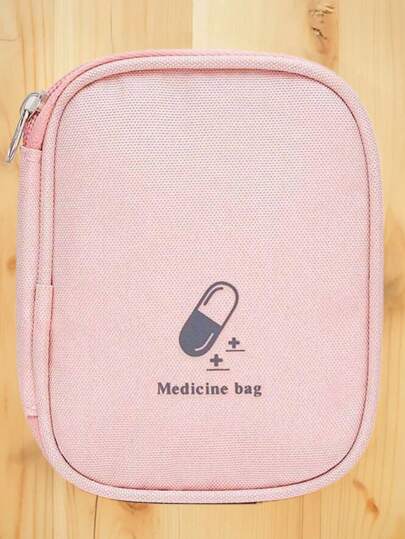 1pc Travel Home Portable Small Medicine Bag With The Small Medicine Bag Small Storage Bag Medicine Convenient Package Organizer With Mesh Grid Large Capacity Purse Large Dual-Zipper Toiletry Bag With Multiple Compartments Holiday Camping Holiday Essentials Vacation Accessories Travel Accessories Travel Must Haves Beach Summer School Accessories Stuff Back To School Supplies