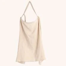 1pc Beige Nursing Cover Shawl, Breathable Breastfeeding Cover Ups, Anti-Exposure Feeding Cloth For Outings