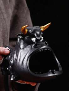 Fashionable Ceramic Ashtray, High-End Decorative Ashtray, Home Decor For Bedroom, Office Ornament, Gift For Friends - Multicolor - View 3