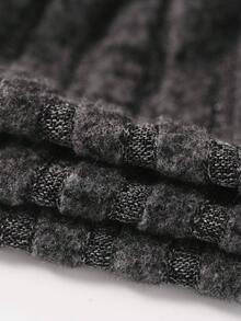 Buttons Detail Casual Lace Ruched 2 In 1 Brushed T-Shirt Top