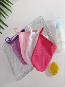 2pcs/1set Reusable Makeup Removal Cleansing Gloves, Soft And Washable, Deep Cleansing Cleansing Brush, Gentle Exfoliating Massage Cleansing Brush, Makeup Removal Skin Care Tools, Suitable For Family Daily, Travel, Business Trip, Office Use, Home Cleaning And Personal Care Products. Mother's Day Gift. Back To School Supplies.