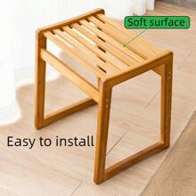 Chaise en bambou, meuble en bois de bambou pour la maison, le salon, le balcon, la salle de bain, tabouret en bambou tressé au style Ins créatif