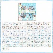 100 pièces Autocollants vintage à thème animal de compagnie pour scrapbooking, autocollants imperméables, fournitures scolaires, rentrée scolaire