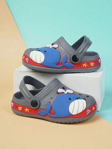 1 Pair Cute Cartoon Breathable Lightweight Casual Comfortable Sandals For Infant Boys, Suitable For Summer - Grey - View 3
