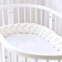 1pc Multi-Color Optional 4-Strand Braided Twisted Bed Guard Decor Baby Bed Rail Newborn Children Anti-Collision Soft Padded Baby Crib Guard Rail - Multicolor - View 27